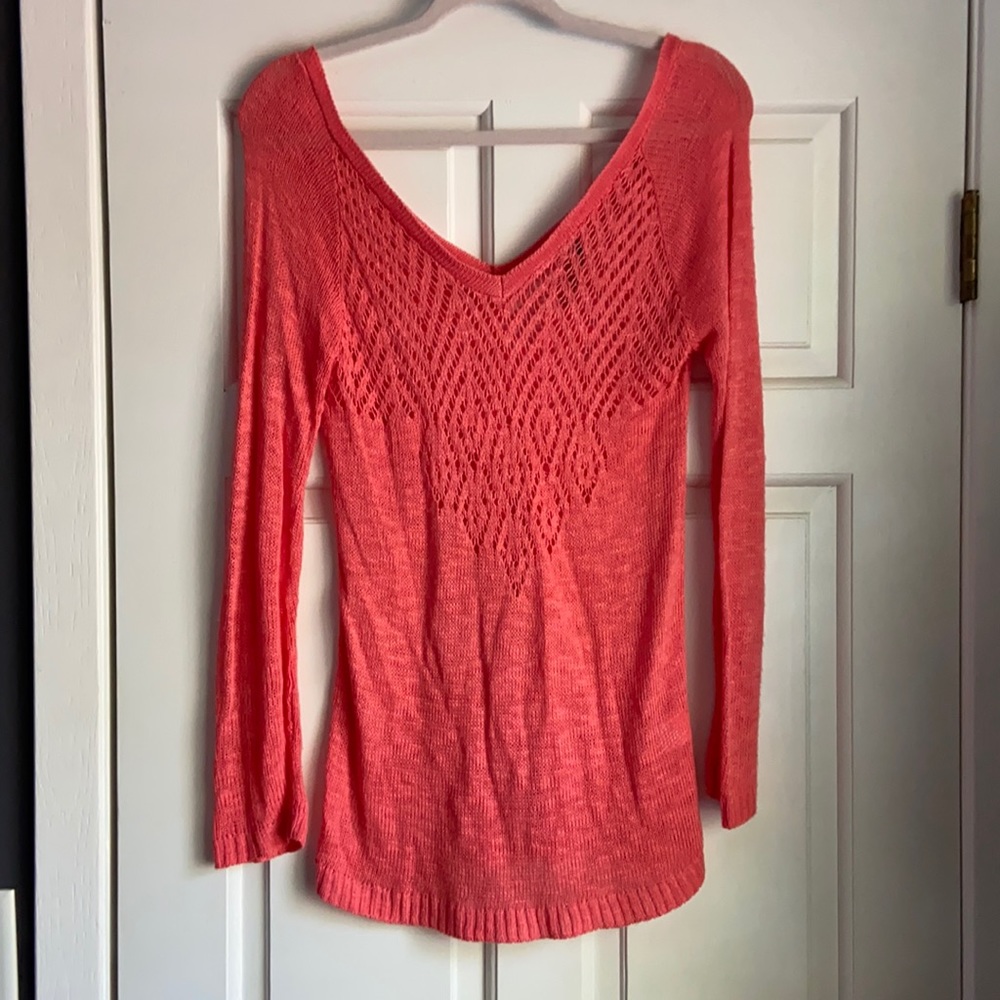 Salmon/pink lightweight sweater